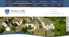 Desktop Screenshot of polle-weser.de