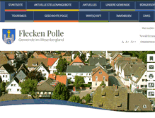 Tablet Screenshot of polle-weser.de